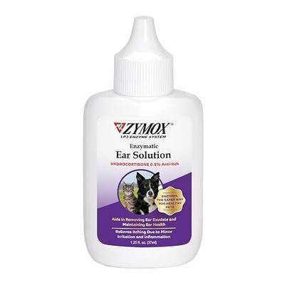 ZYMOX Enzymatic Ear Solution with 0.5-Percent Hydrocortisone | for Dog & Cat, 1.25 oz