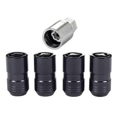 McGard 24216 Black Cone Seat Wheel Locks (M14X1.5 Thread Size) - Set of 4 w/Key