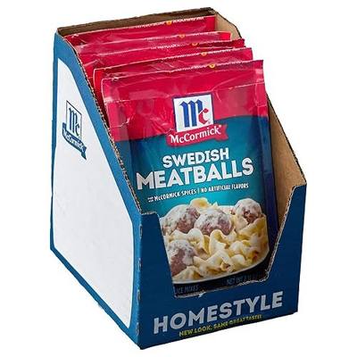 McCormick Swedish Meatballs Seasoning & Sauce Mixes, 2.11 oz (Pack of 6)