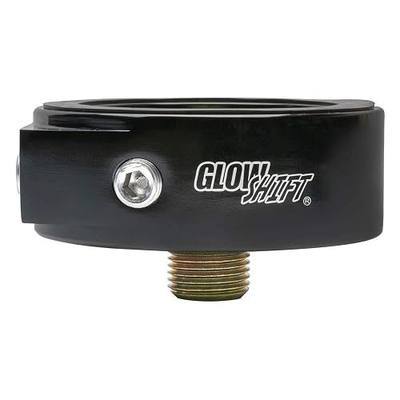 GlowShift 22mm 1.5 Oil Filter Sandwich Plate Sensor Thread Adapter | Install up to (4) 1/8-27 NPT Oil Pressure & Temperature Sensors, Includes O-Ring & Port Plugs