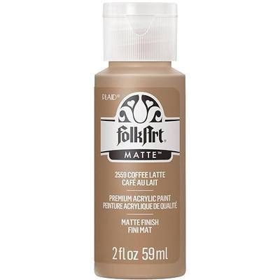 FolkArt Acrylic Paint in Assorted Colors (2 oz), 2559, Coffee Latte