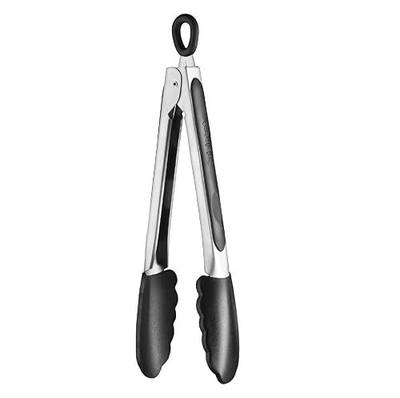 Cuisinart Silicone-Tipped 9-Inch Tongs,Black
