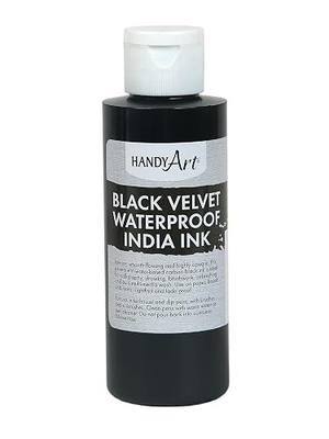 Handy Art Black Velvet Waterproof India Ink 4 ounce