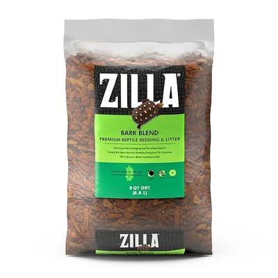 Zilla Reptile Terrarium Bedding Substrate Bark Blend, 8 Quart