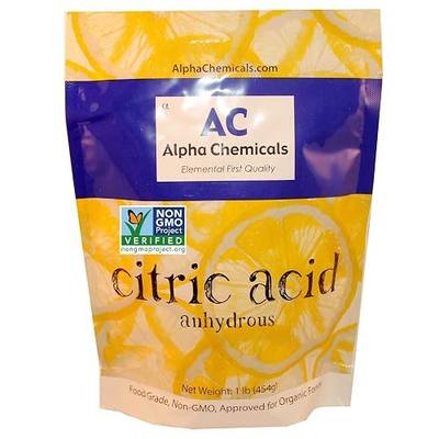 Alpha Chemicals Non-GMO Project Verified Citric Acid - 1 Pound – Organic