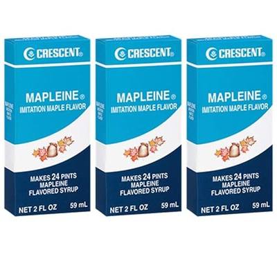 Crescent Mapleine Imitation Maple Flavoring 2oz Bottle (Pack of 3)