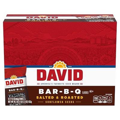 DAVID Sunflower Seeds, Bar-B-Q Flavor, 1.625 oz. (12-pk)