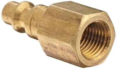 Dixon Valve & Coupling DCP20B Brass Air Chief Industrial Interchange Quick-Connect Air Hose Fitting, Plug, 1/4" Coupling x 1/4" NPT Female