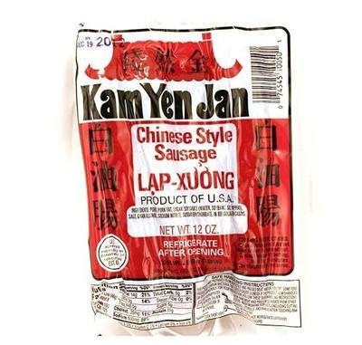 Chinese Style Sausage (Lap-Xuong) - 12oz by Kam Yen Jan.