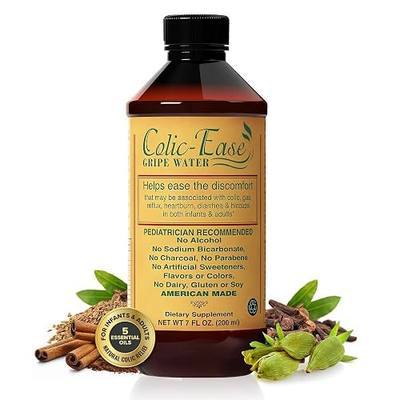 Colic Ease Gripe Water for Babies Gas Colic Relief Newborns 7 Fl Oz | Natural Colic Relief for Newborns Upset Tummy Gas Pain Hiccups and Fussiness with 5 Essential Oils no Preservatives