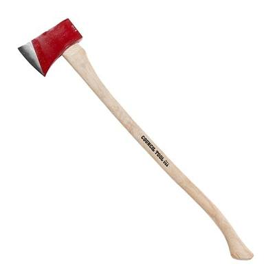 COUNCIL TOOL 3.5 lb. Single Bit Axe, Heavy-Duty Felling Power, Chopping | USA Made,Dayton Pattern, High Carbon Steel Head, Hand Sharpened Tapered Bit, American Hickory Handle With Rust-Resistant Head