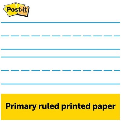 Post-it® Tabletop Easel Pad , White With Primary Lines, 20" x 23" (MMM563PRL), 1 unit