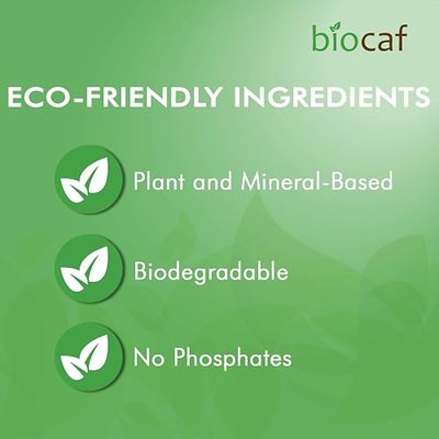 Biocaf Coffee Machine Cleaner - Cleaning Powder - 3 Single Use Packets - Compatible with Keurig Delonghi Nespresso Ninja Hamilton Beach Mr Coffee Braun and More