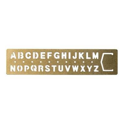 Midori Way Brass Template Alphabet (42169006)