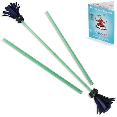 Green Jolly JRS Beginner Juggling Flower Sticks