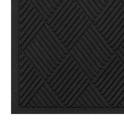 M+A Matting WaterHog Fashion Diamond-Pattern Commercial Grade Entrance Mat, Indoor/Outdoor Medium Brown Floor Mat 4' Length x 3' Width, Charcoal