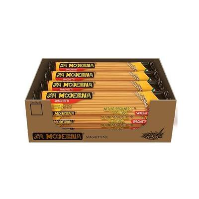La Moderna Spaghetti Pasta 7 oz, Pack of 20 | Bulk spaghetti with reliable al dente texture, pantry convenience, and portioned value for frequent meals
