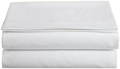 Cathay Home Hospitality Luxury Soft Flat Sheet of 100-Percent Microfiber Construction, Twin Size, White Color