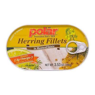 MW Polar Herring in Mustard Sauce, 3.5-Ounce (Pack of 18)