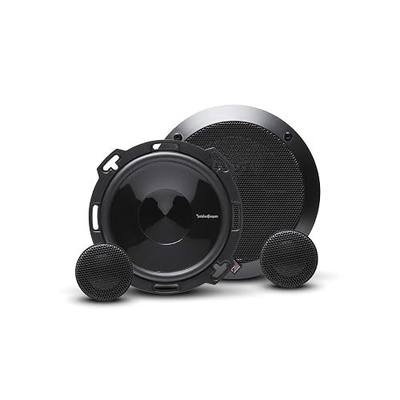 Rockford Fosgate P16-S Punch 6" 2-Way Component Speaker System | Featuring Woofers with Grilles and 1” Soft Dome Tweeters with Integrated Crossovers