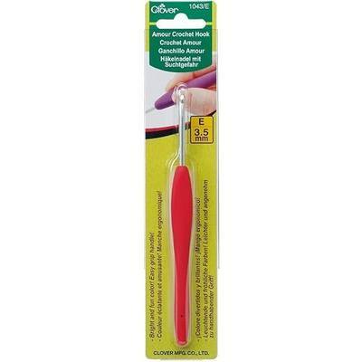Clover 1043/E Magenta Amour Crochet Hook, Size E, 3.5mm