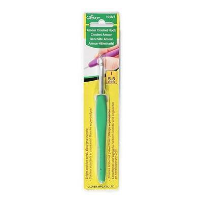 Clover 1048/I Green Amour Crochet Hook, Size I, 5.5mm