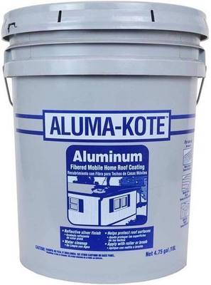 Gardner Aluma-Kote Gloss Silver Fibered Aluminum Fibered Aluminum Roof Coating 5 gal.