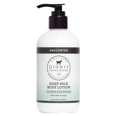 Dionis Goat Milk Lotion for Dry Skin, Unscented, 8.5 oz Pump
