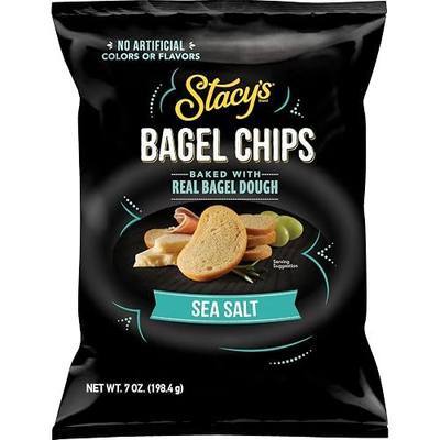 Stacy’s Bagel Chips, Sea Salt, No Artificial Colors or Flavors, 7 oz Bag