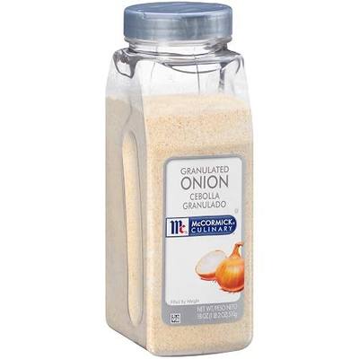 McCormick Culinary Granulated Onion, 18 oz - One 18 Ounce Container of Granulated Onion Powder, Perfect in Dips, Breading, Soups and Meats