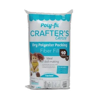 Poly-fil Fairfield CCDF10 Crafter's Choice Dry Packing Fiber Fill 10 Ounce Bag, Blue/Orange