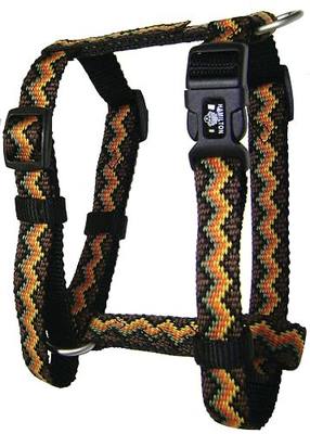 Hamilton Ajustable Comfort Dog Harness in Earthtone Weave, Medium