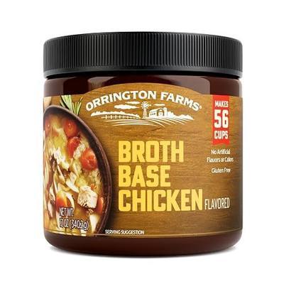 Mrs. Wages & Orrington Farms Chicken Broth Base, Chicken Bouillon Powder, 12 oz Jar