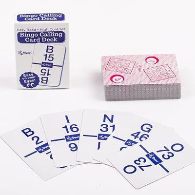 Regal Bingo Calling Cards Deck Reusable - Bingo Games for Family - 75 Standard Playing Cards (B1 - O75)