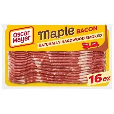 Oscar Mayer Naturally Hardwood Smoked Bacon, Maple, 16 oz Pack