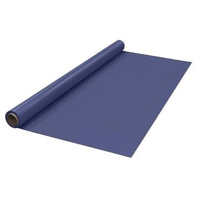 Party Essentials Plastic Banquet Table Roll Available in 27 Colors, 40" x 100', Navy Blue