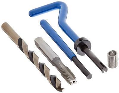 E-Z LOK SK40410 Metric Helical Thread Repair Kit for Metal, 304 Stainless Steel Wire Threaded Inserts, M4-0.7 Thread Size, 4 mm Installed Length, Pack of 10