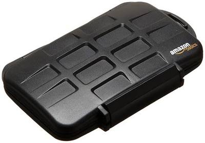 Amazon Basics Secure Digital Memory Card Case (Black)
