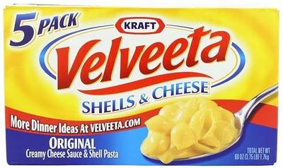 Velveeta Shells & Cheese (12 oz Boxes, Pack of 5)