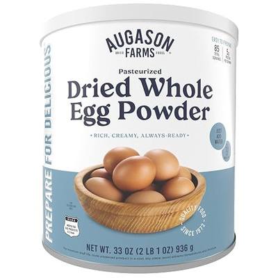 Pasteurized Dried Whole Egg Powder Can Emergency Food Supply, 85 Servings, 10 Year Shelf Life, No Additives or Preservatives, 5g Protein per Serving - Dry Egg Powder Blend, Ingredient for Baking and Cooking
