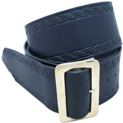 Yourtack Santa Belt Leather with Design 3 1/2"