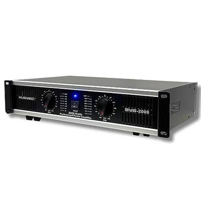 MUSYSIC Power Amplifier 2000 Watts 2 Channel PA Amplifier for Speakers | Professional 2U Chassis Rack Mount, Distortion Free and Clear Sound, ATR Technology, XLR and 1/4 Inch Inputs