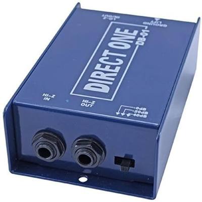 Passive Di direct box 1/4" instrument to balanced & unbalanced XLR