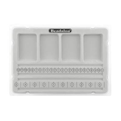 Beadalon Bracelet Bead Boards for Jewelry Making – Flocked, Anti-Roll Bead Tray with Cover – Ideal Jewelry Design Tool for Crafters, DIYers, Bracelet Making – Measurements in Inches & cm