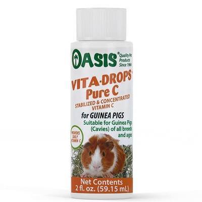 OASIS #80254 Vita Drops-Pure C for Guinea Pig, 2-Ounce, Packaging may vary