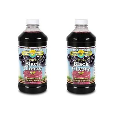 Dynamic Health Products Black Cherry Juice Concentrate, 16 Ounce (2 Pack)