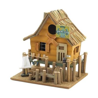 Gifts & Decor Wood Yacht Club Nautical Bird House/Feeder
