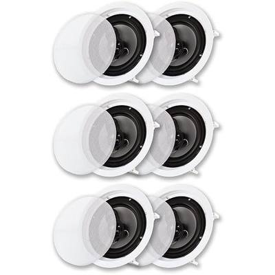 Acoustic Audio CS-IC83 in Ceiling 8" Speaker 3 Pair Pack 3 Way Home Theater 2100 Watt