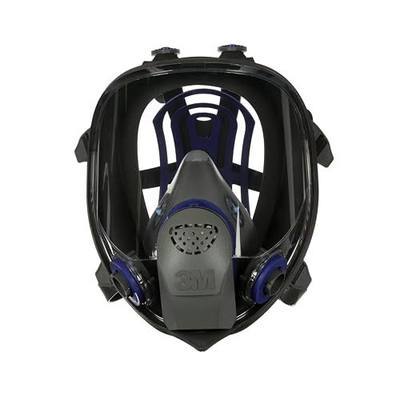3M Ultimate FX Full Facepiece Reusable Respirator, FF-402, NIOSH, ANSI, Six-Strap Harness for a Secure Comfortable Fit, Cool Flow Valve, Passive Speaking Diaphragm, Medium