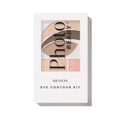 Revlon PhotoReady Eye Contour Kit Neutral Eyeshadow Palette, Wet/Dry Shimmer, 5 Shades, Double-Ended Brush, PACKAGING MAY VARY, 505 Impressionist, 0.1 oz